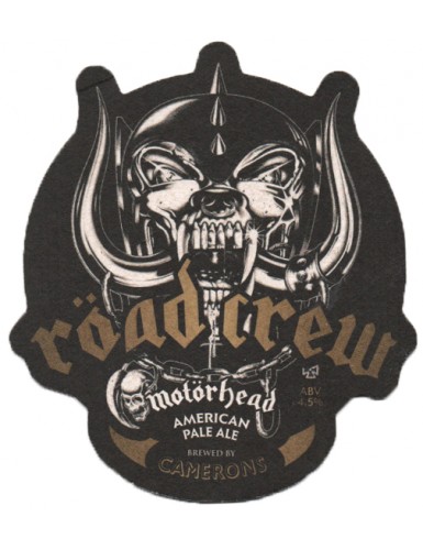 MOTORHEAD ROAD CREW SOUS BOCK X20 1.8 - 20 sous-bocks Motörhead qui vous accompagnerons sur la route de la dégustation !