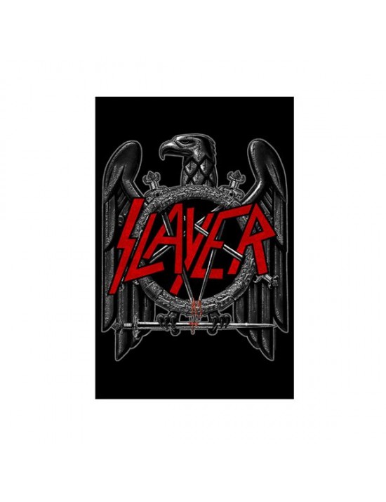 SLAYER BLACK EAGLE TEXTILE POSTER 12.6 - Découvrez notre poster Slayer Balck Eagle, non pas en papier mais en textile. Le logo d